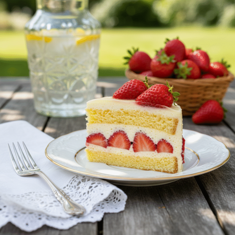 The Ultimate Classic French Fraisier Strawberry Cake