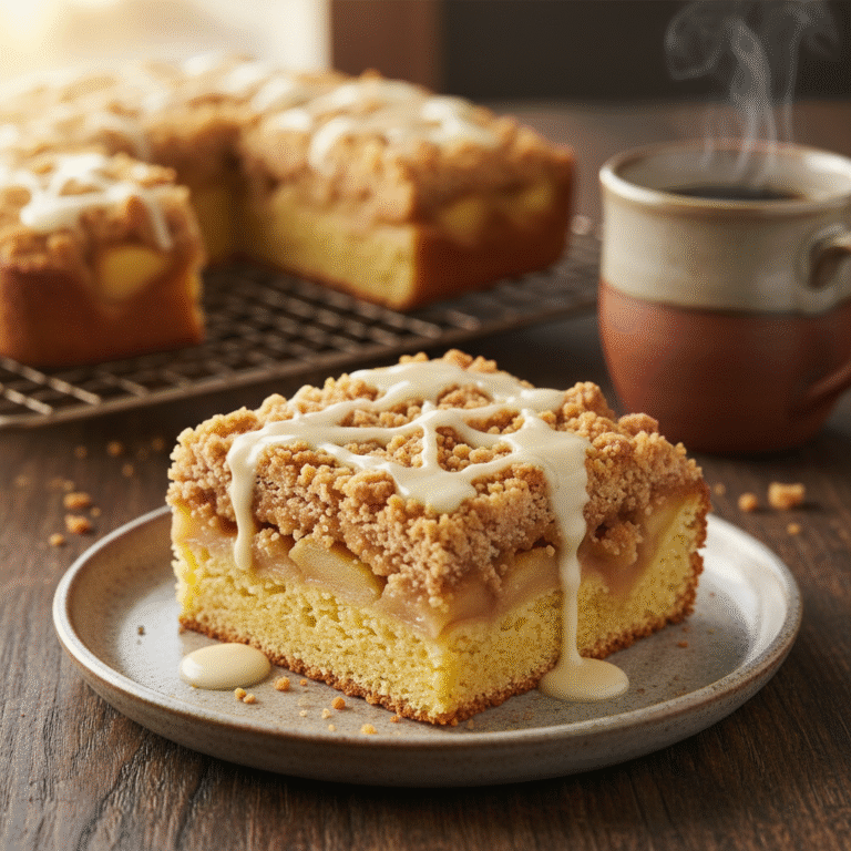 Cozy Apple Cinnamon Crumb Cake With Cream Cheese Frosting