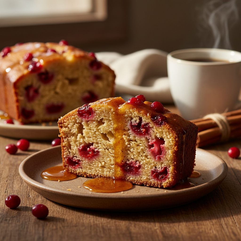 The Ultimate Cozy Cranberry Apple Cake with Maple Glaze