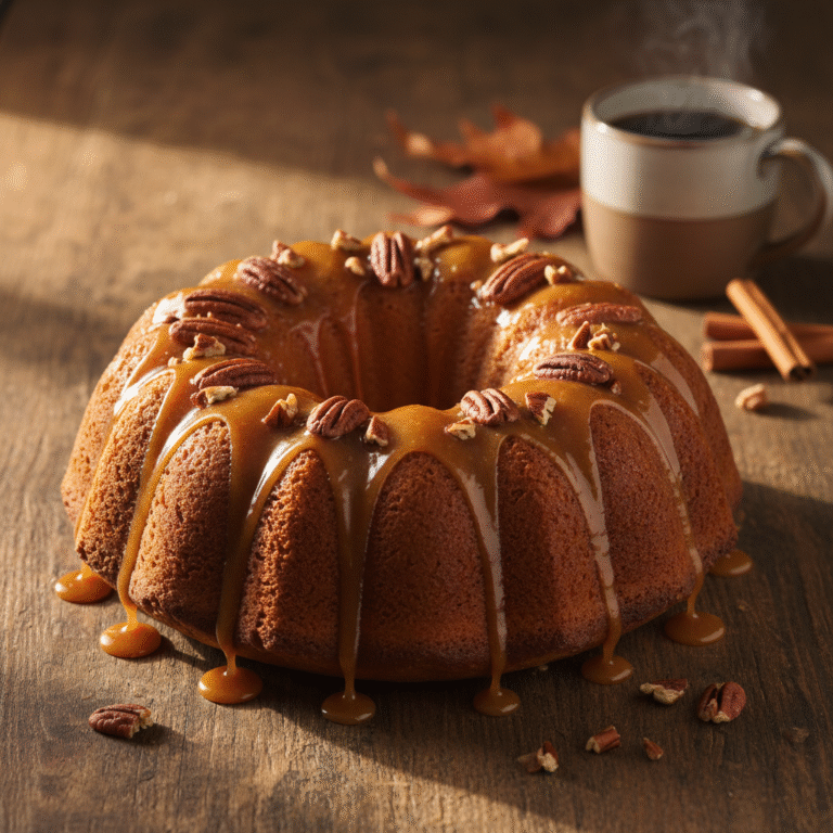 The Ultimate Cozy Maple Pecan Cake With Maple Glaze