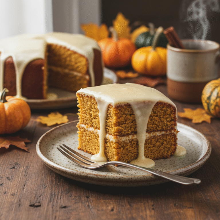 The Ultimate Cozy Pumpkin Spice Layer Cake With Maple Glaze