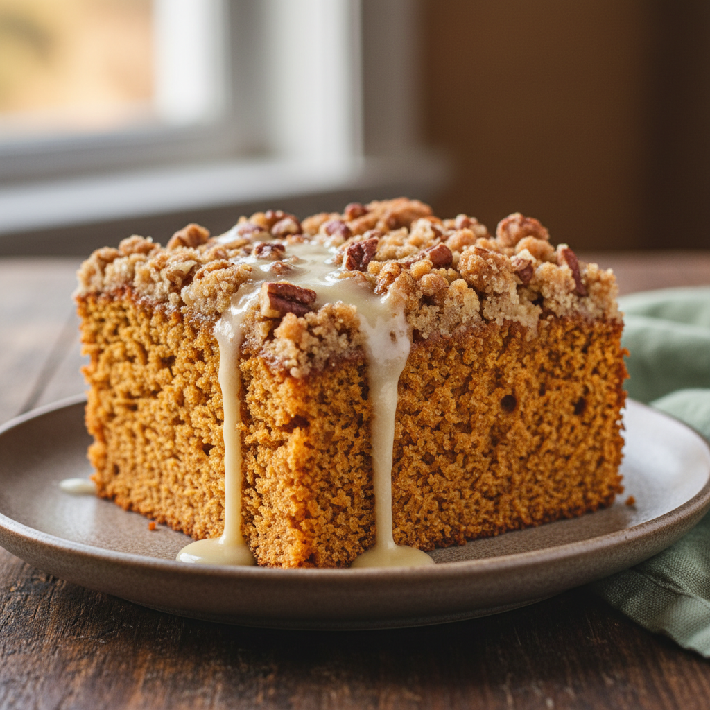 Cozy Sweet Potato Spice Cake With Brown Sugar Streusel Recipe