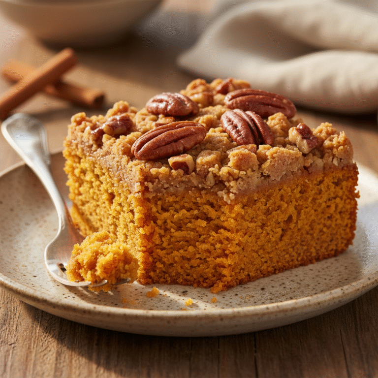 The Ultimate Cozy Sweet Potato Spice Cake With Crunchy Pecan Topping