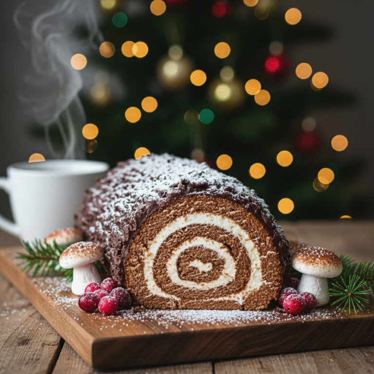 The Ultimate Festive Christmas Yule Log Cake (Bûche de Noël)