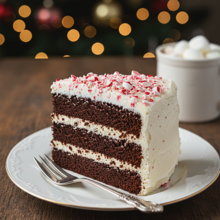 The Ultimate Festive Peppermint Chocolate Cake Recipe