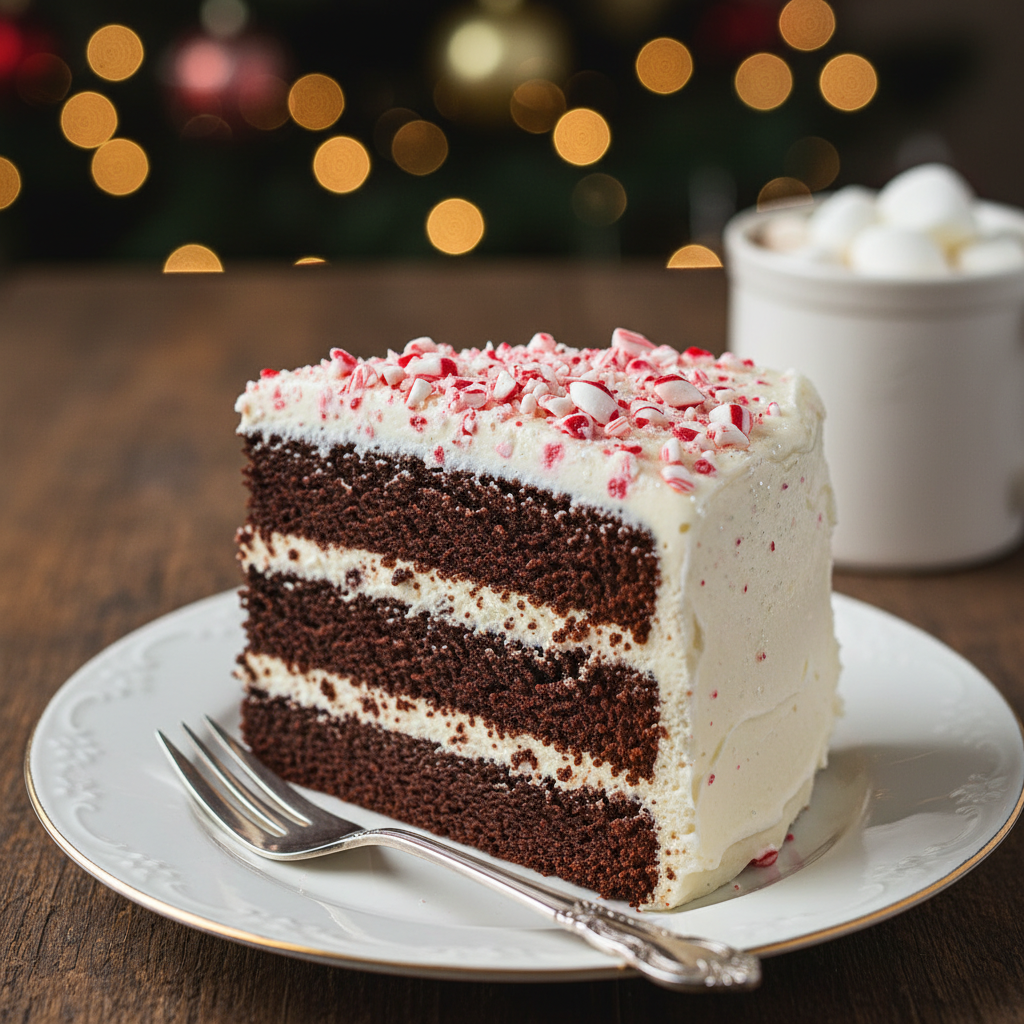 The Ultimate Festive Peppermint Chocolate Cake Recipe