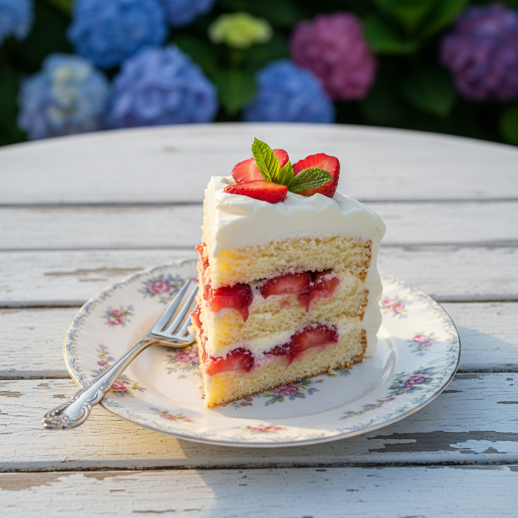 The Ultimate Fresh Strawberry Shortcake Cake With Cream Cheese Frosting