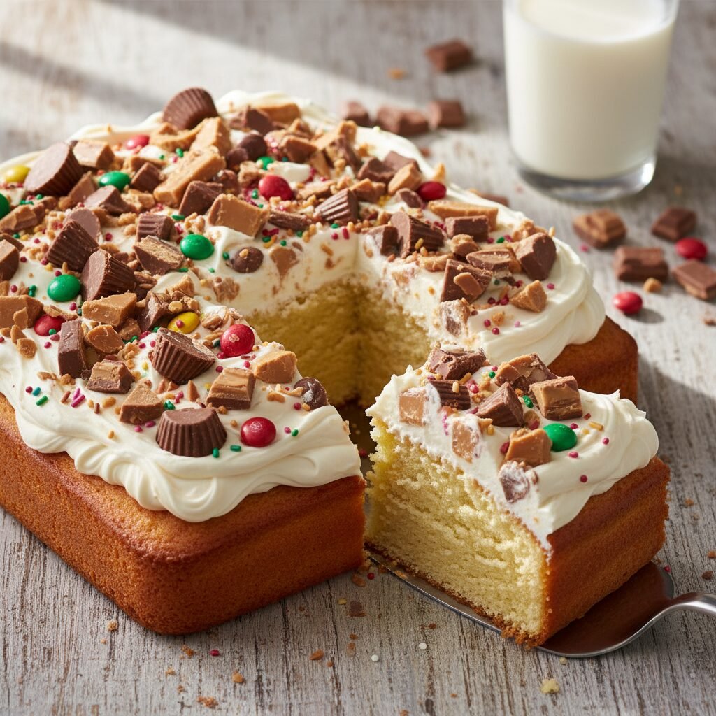 The Ultimate Fun Candy Explosion Birthday Cake For 9x13 Pan Recipe