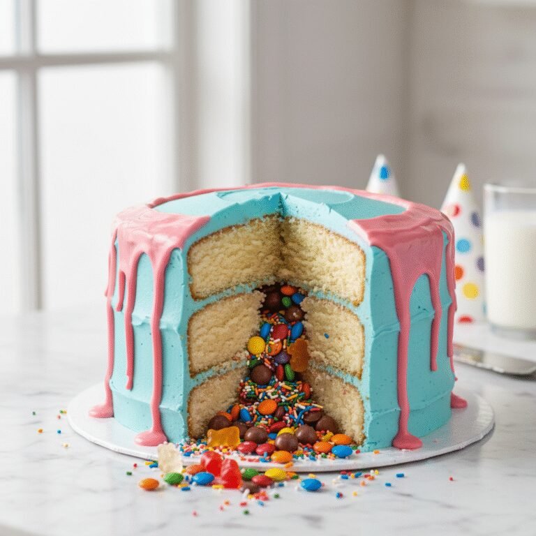 Fun Candy Explosion Birthday Cake Recipe: The Ultimate DIY Piñata Cake