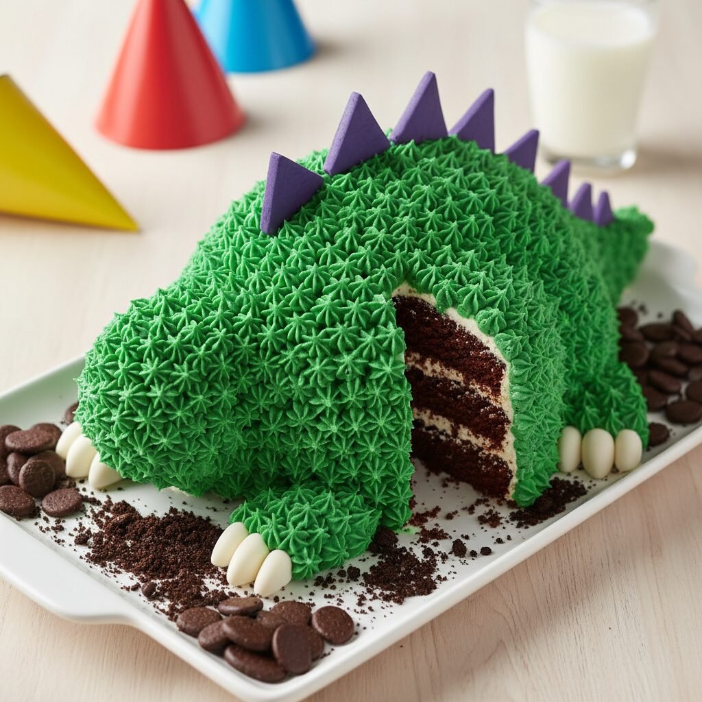 The Ultimate Chocolate Dinosaur Birthday Cake: Easy 8-Inch Round Recipe