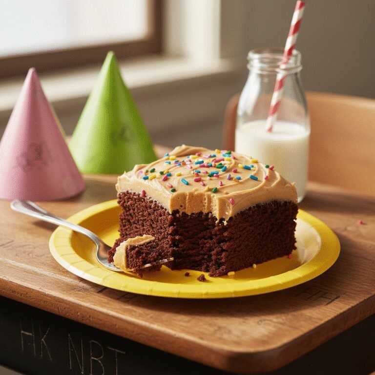 The Ultimate Fun Chocolate Peanut Butter Birthday Cake for Class Parties