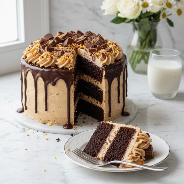 The Ultimate Fun Chocolate Peanut Butter Birthday Cake Recipe