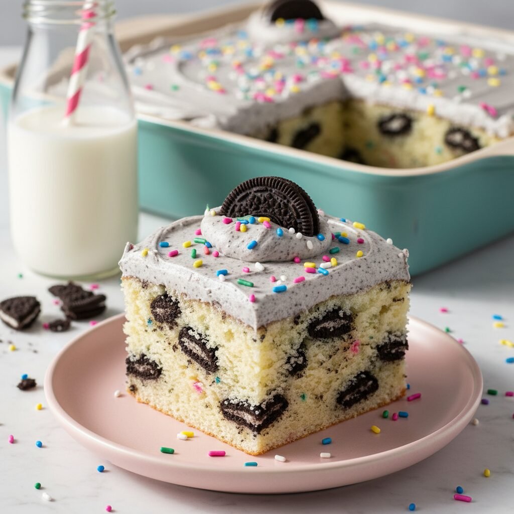 The Ultimate Fun Oreo Cookie Birthday Cake: 9x13 Sheet Pan Recipe