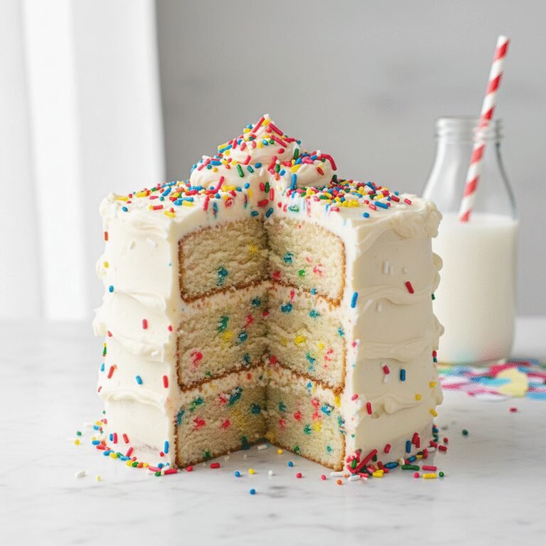 The Ultimate Fun Rainbow Sprinkle Birthday Cake for 8-Inch Pans