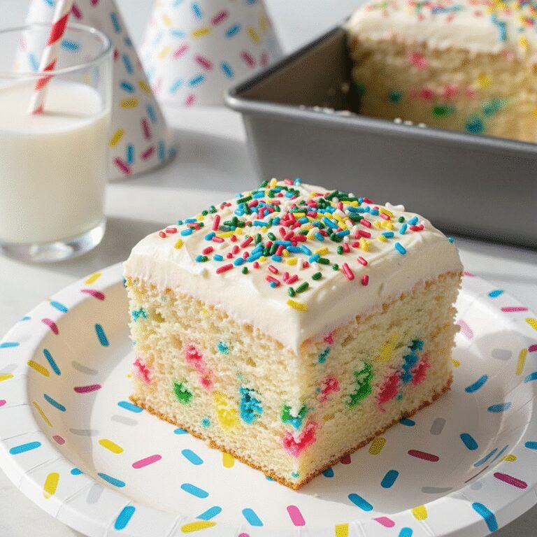The Ultimate Classroom-Friendly Rainbow Sprinkle Birthday Sheet Cake