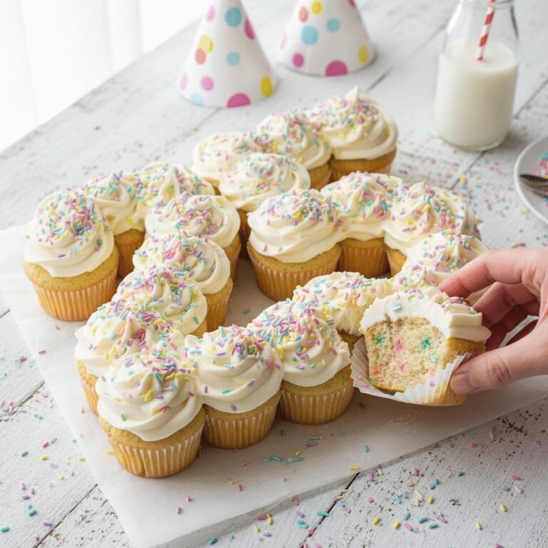 Ultimate Rainbow Sprinkle Pull-Apart Cupcake Cake: The Perfect Birthday Centerpiece
