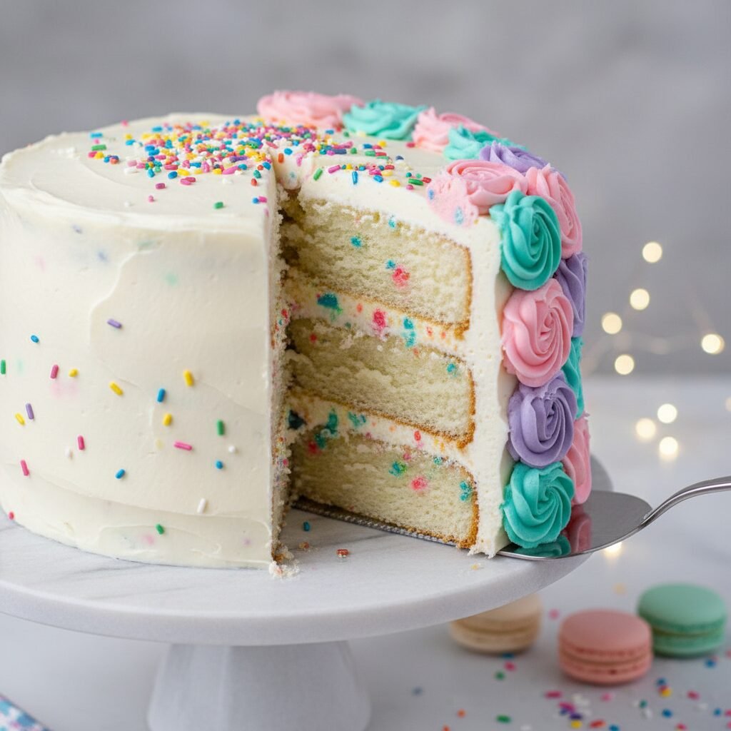 The Ultimate Fun Vanilla Unicorn Birthday Cake for 8-Inch Pans