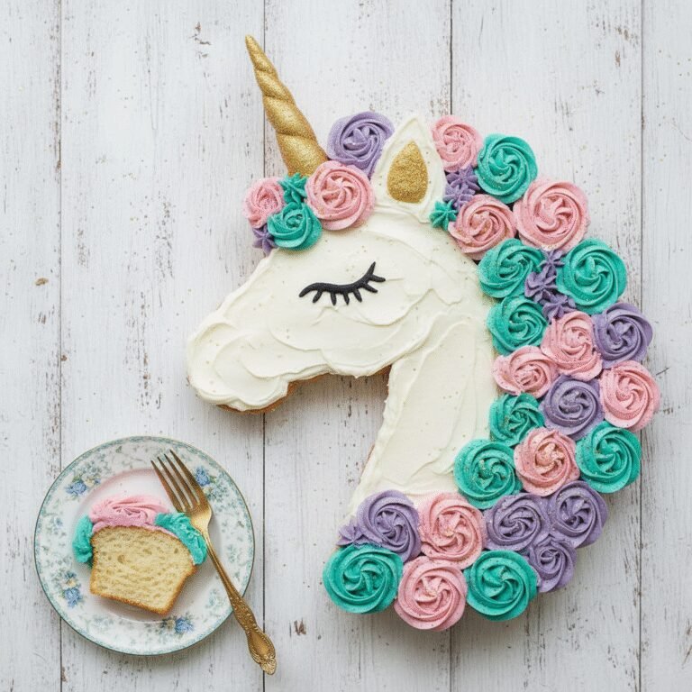 Magical Vanilla Unicorn Pull-Apart Cupcake Cake: The Ultimate Birthday Centerpiece
