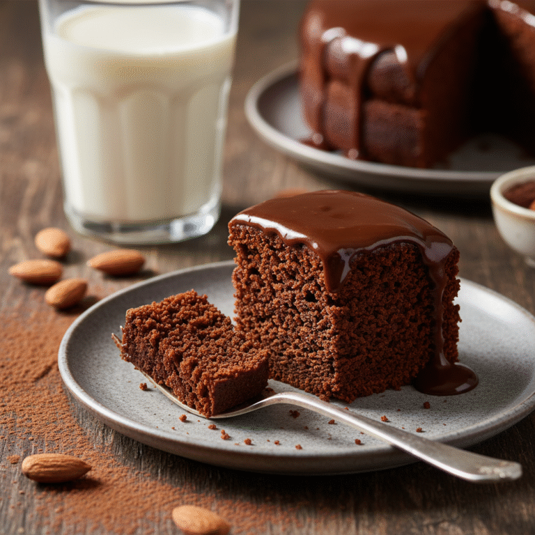 Decadent Low Sugar Almond Flour Chocolate Cake With Stevia