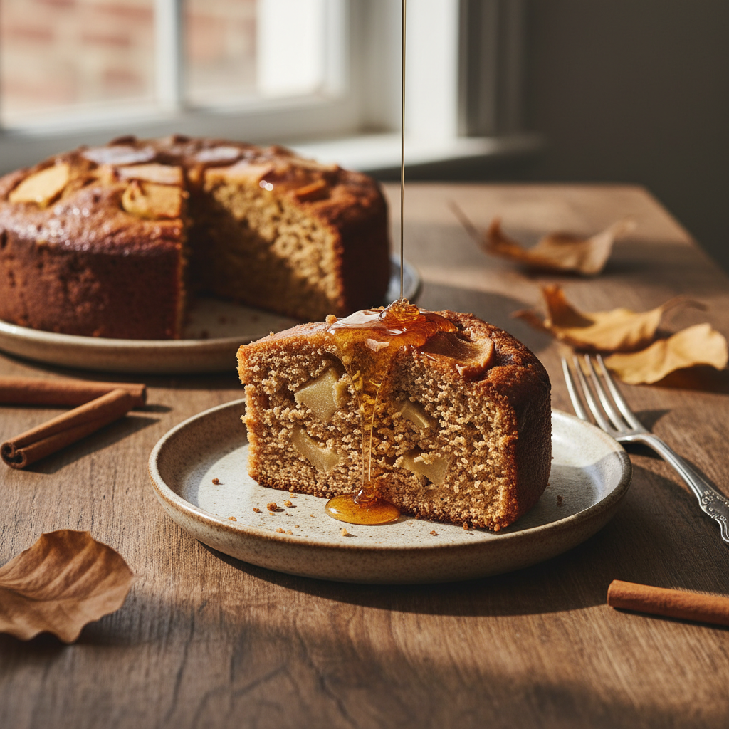 The Ultimate Low Sugar Apple Spice Cake with Honey Glaze