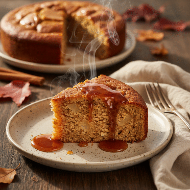 Low Sugar Apple Spice Cake with Maple Syrup: A Cozy Autumn Delight