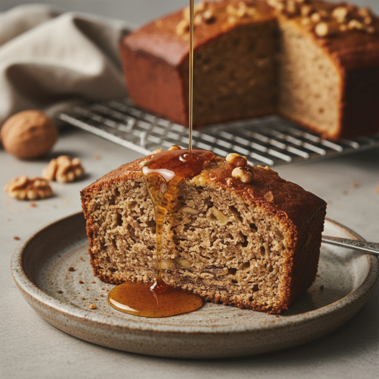 The Ultimate Low Sugar Banana Cake with Maple Syrup