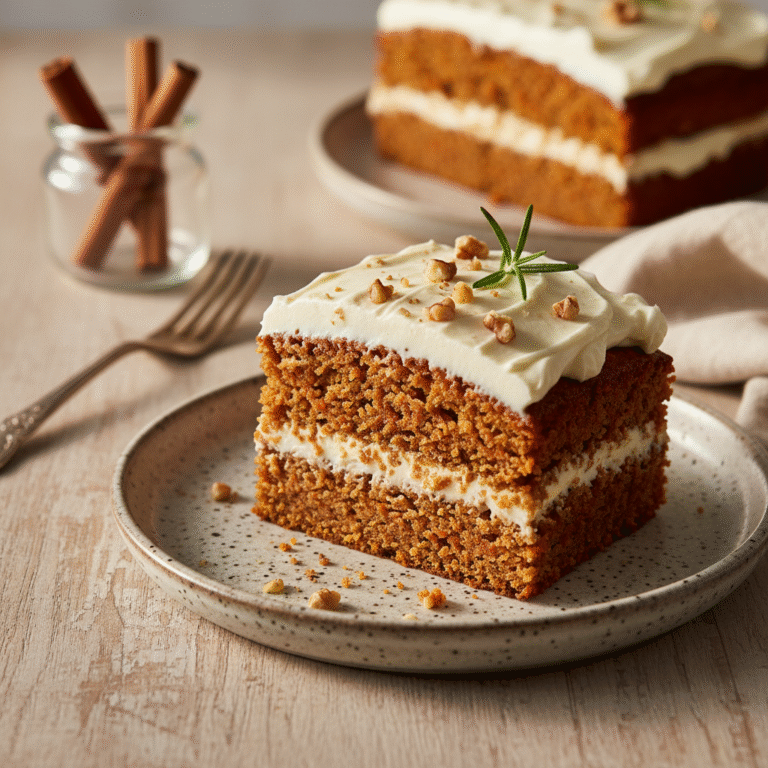The Ultimate Moist & Fluffy Low Sugar Carrot Cake with Cream Cheese Frosting