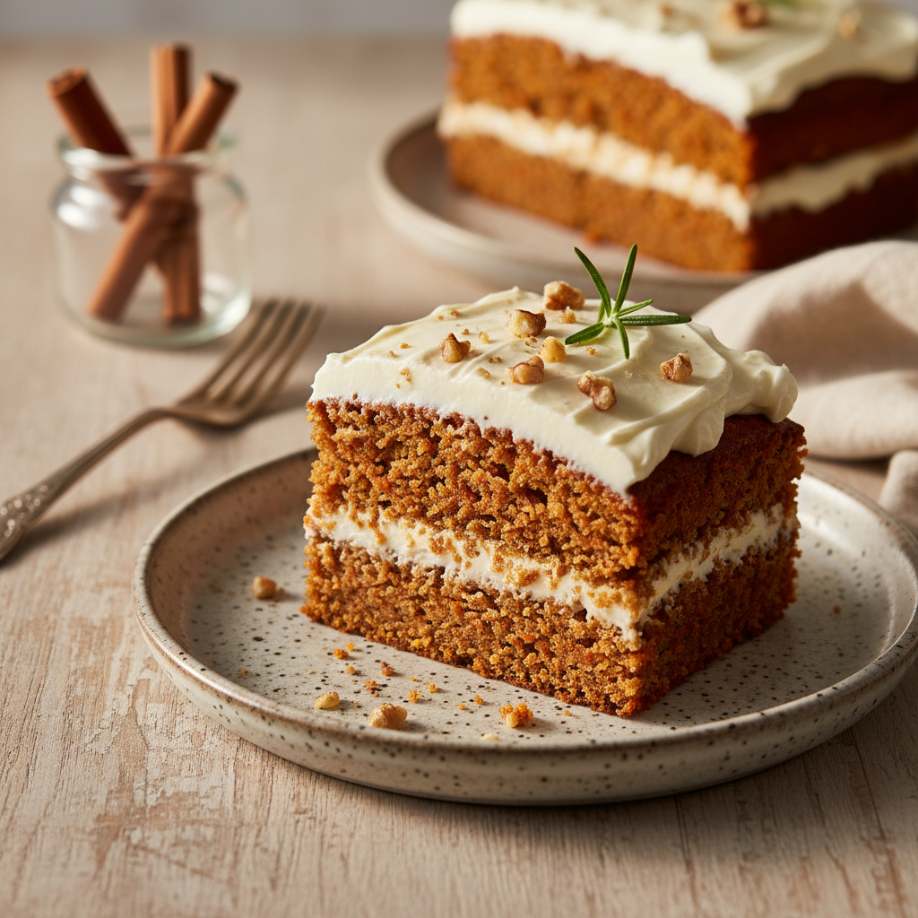 The Ultimate Moist & Fluffy Low Sugar Carrot Cake with Cream Cheese Frosting