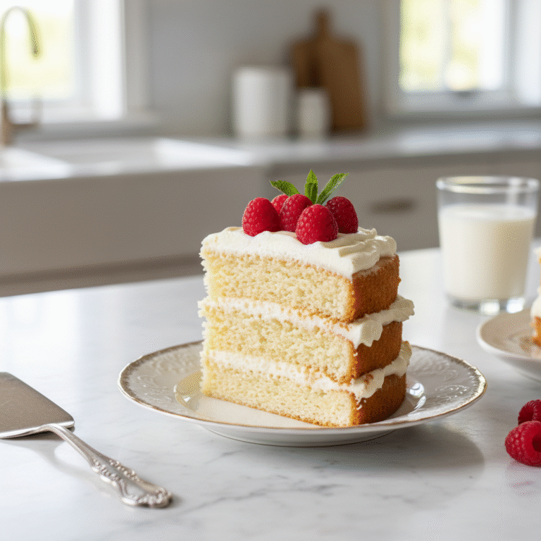 The Ultimate Low Sugar Vanilla Cake with Erythritol