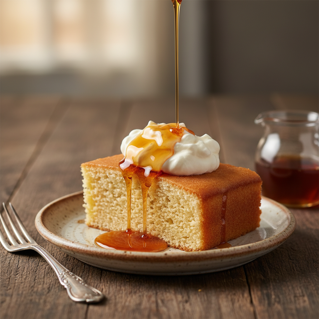 The Ultimate Low Sugar Vanilla Cake With Maple Syrup