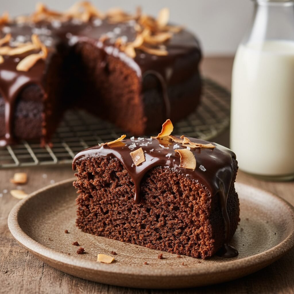 The Ultimate Moist Coconut Milk Chocolate Cake