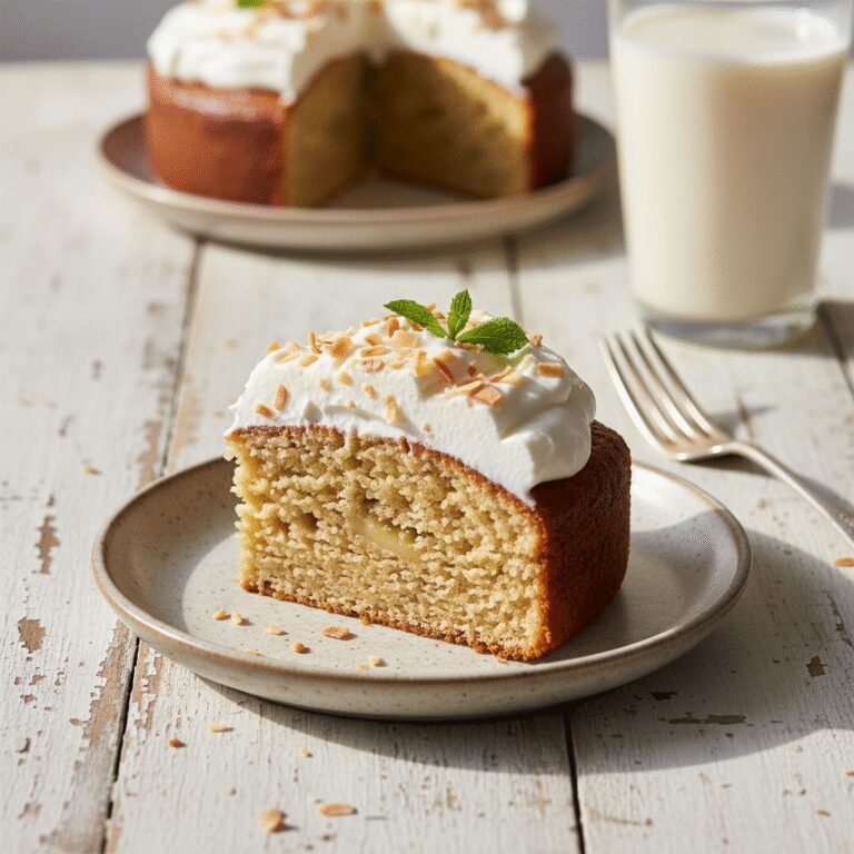 The Ultimate Moist Dairy-Free Banana Cake with Whipped Coconut Cream Frosting