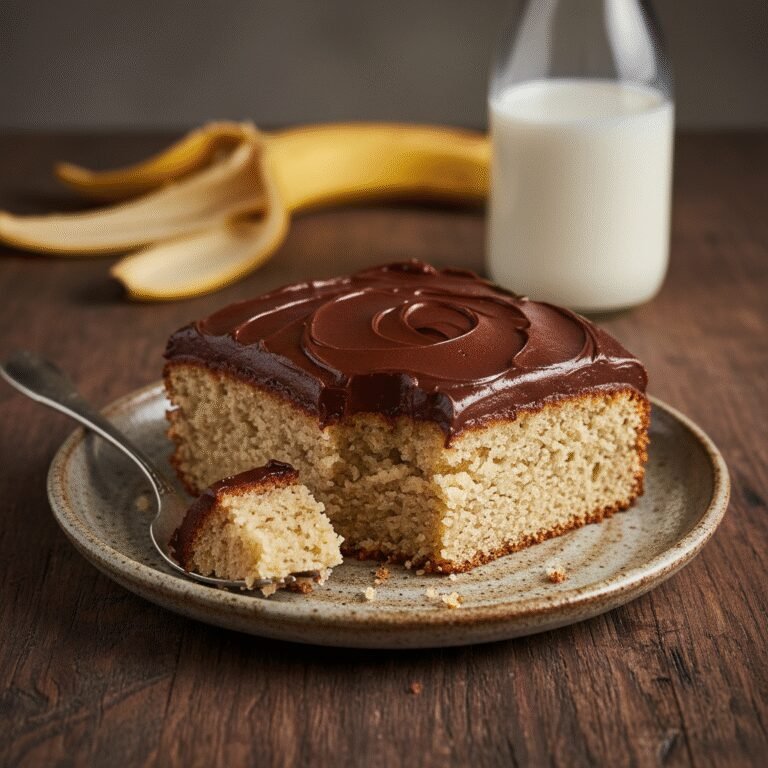 The Ultimate Moist Dairy-Free Banana Cake with Creamy Chocolate Frosting