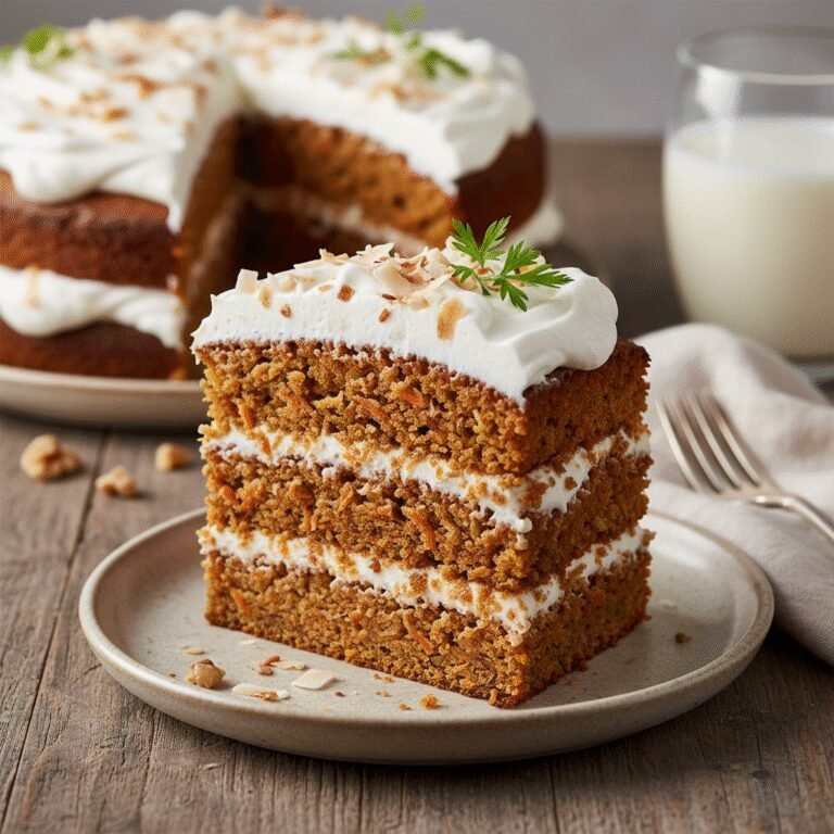 The Ultimate Moist Dairy-Free Carrot Cake with Whipped Coconut Cream Frosting