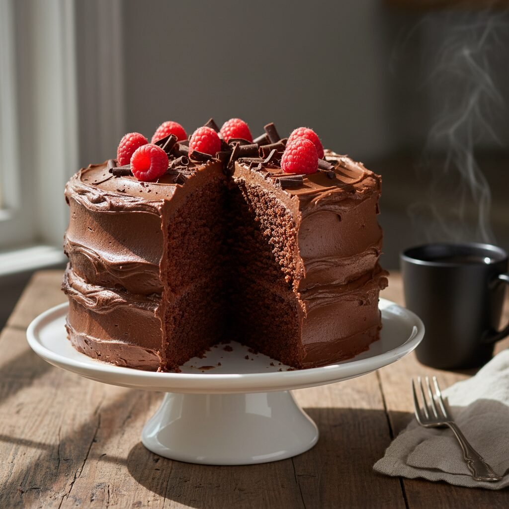 The Ultimate Moist Dairy-Free Chocolate Cake