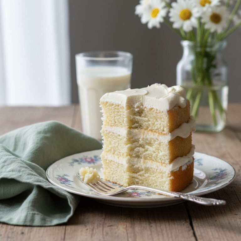 The Ultimate Moist Dairy-Free Vanilla Cake with Creamy Vegan Buttercream
