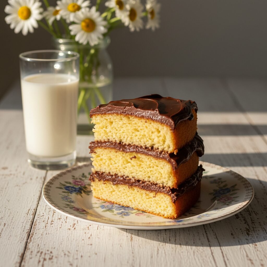 The Ultimate Moist Dairy-Free Vanilla Cake with Rich Chocolate Frosting