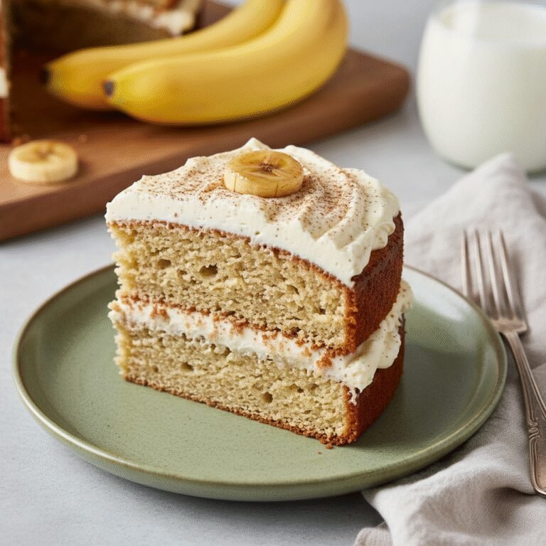 The Ultimate Moist Gluten-Free Banana Cake With Vanilla Buttercream