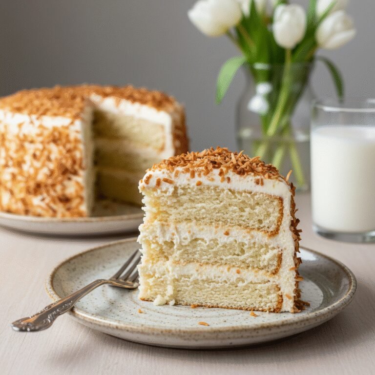 The Ultimate Moist Gluten-Free Coconut Cake with Cream Cheese Frosting