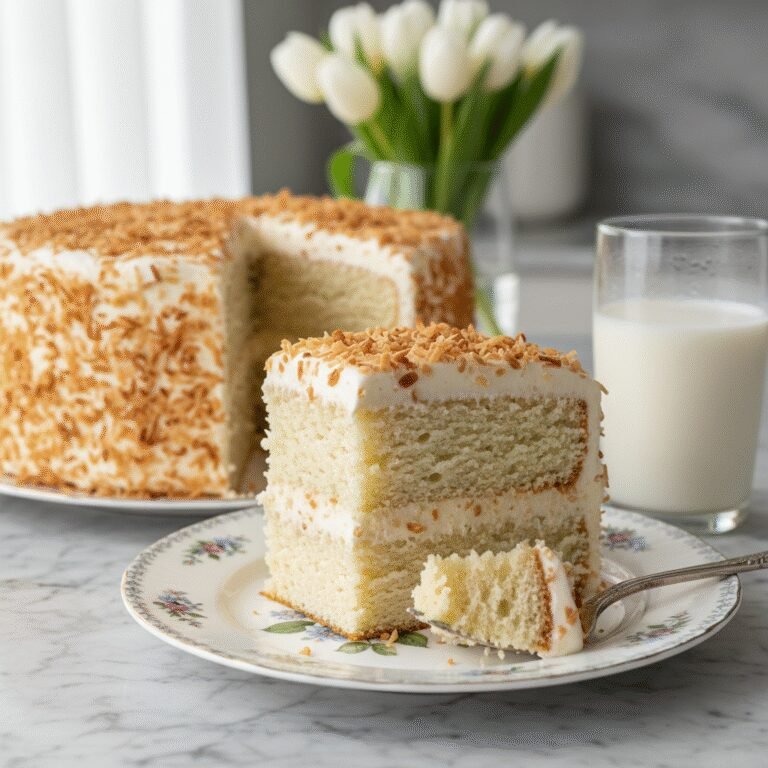 The Ultimate Moist Gluten-Free Coconut Cake with Cream Cheese Frosting
