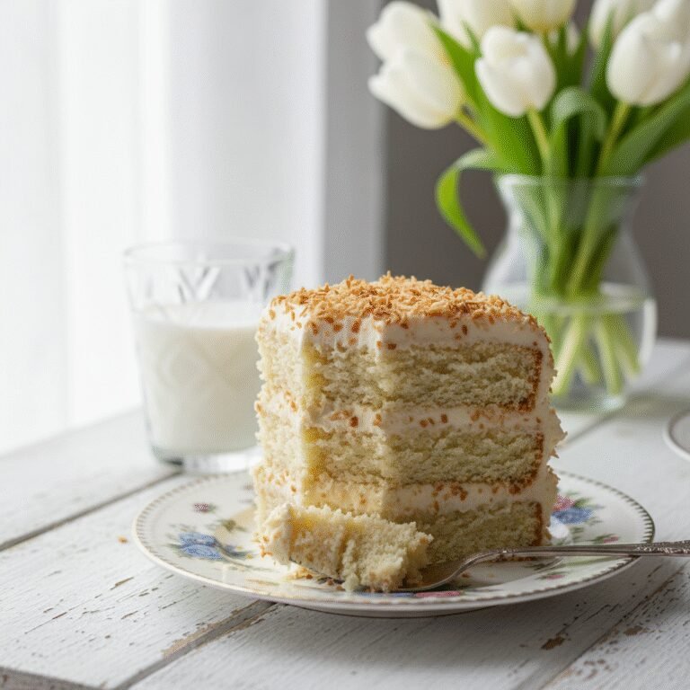 The Ultimate Moist Gluten Free Coconut Cake With Vanilla Buttercream
