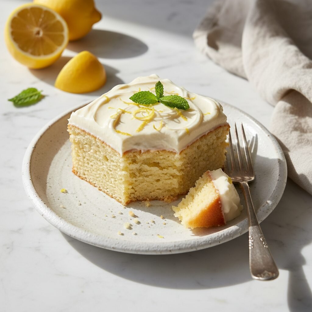 The Ultimate Moist Gluten-Free Lemon Cake With Cream Cheese Frosting