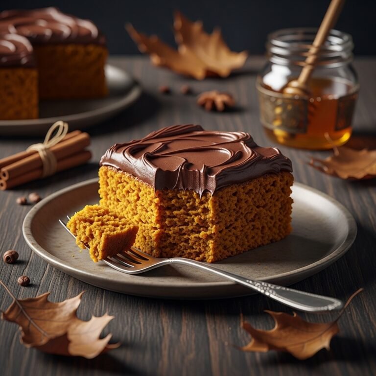 The Ultimate Moist Gluten Free Pumpkin Cake with Rich Chocolate Frosting