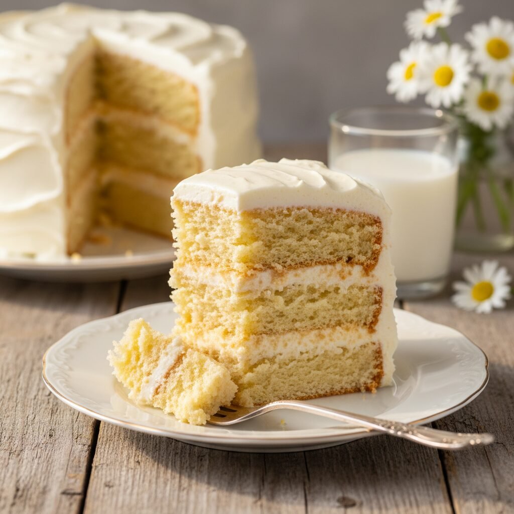 The Ultimate Moist Gluten Free Vanilla Cake With Tangy Cream Cheese Frosting