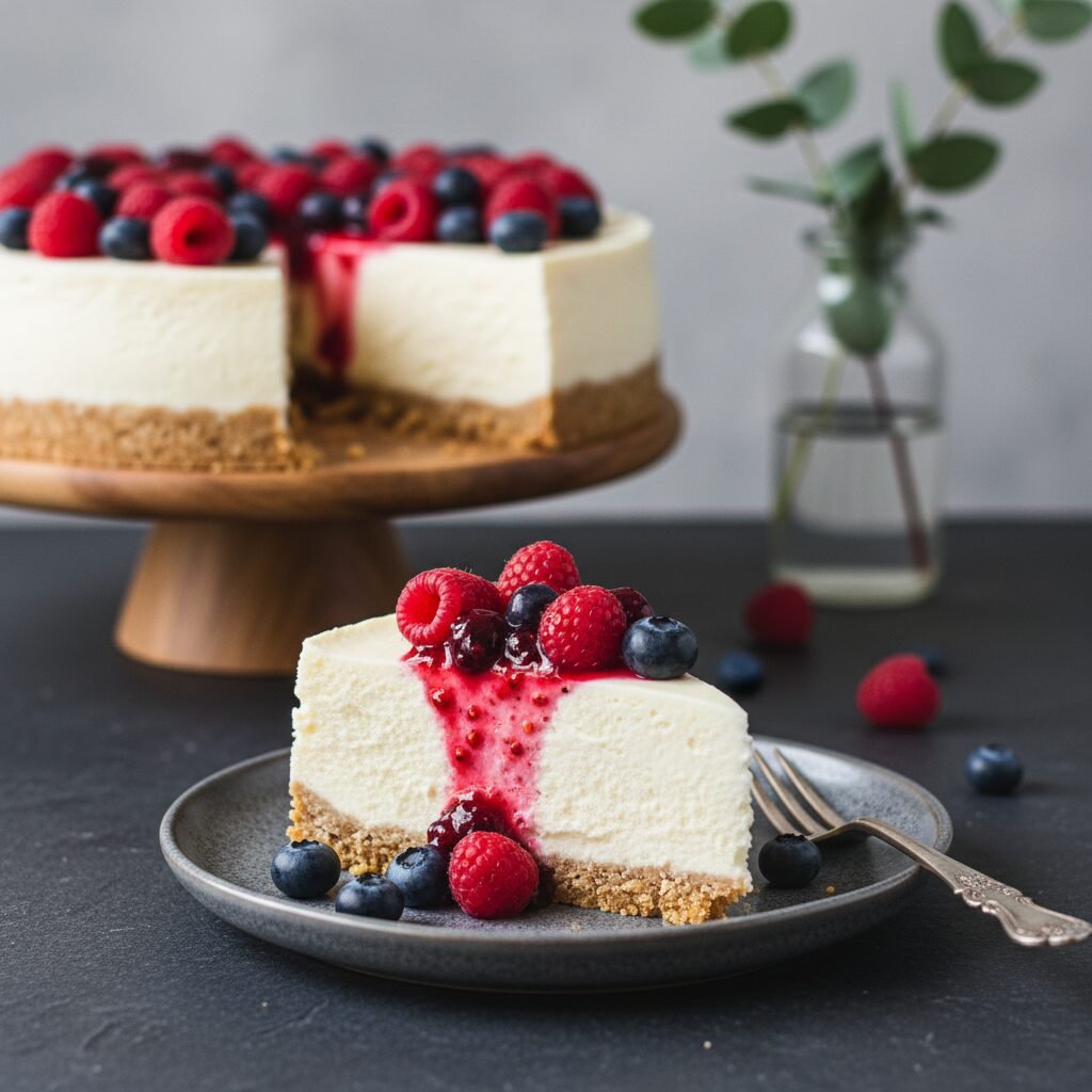The Ultimate Moist Keto Cheesecake With Monk Fruit Sweetener