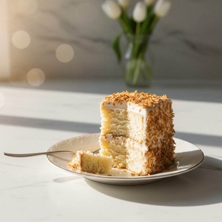 The Ultimate Moist Keto Coconut Cake with Cream Cheese Frosting