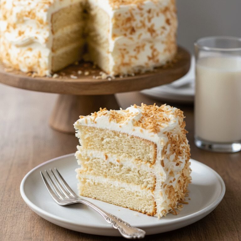 The Ultimate Moist Keto Coconut Cake With Monk Fruit Sweetener