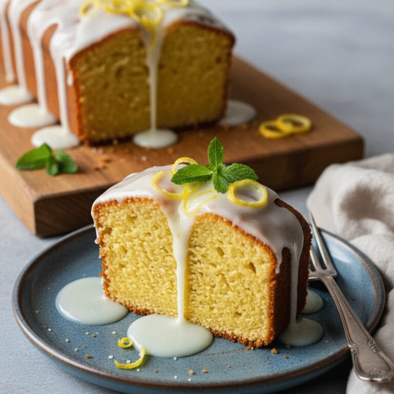 The Ultimate Moist Keto Lemon Pound Cake with Zesty Glaze