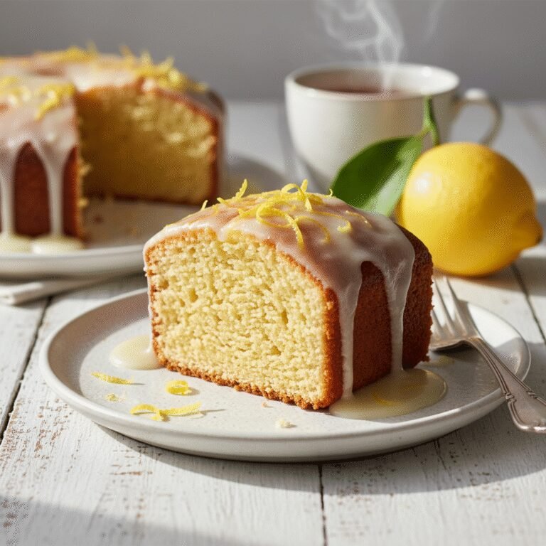 The Ultimate Moist Keto Lemon Pound Cake With Erythritol Glaze