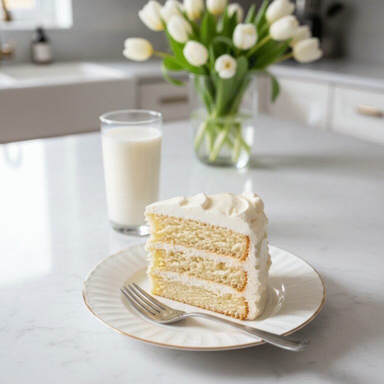 The Ultimate Moist Keto Vanilla Cake With Monk Fruit Sweetener